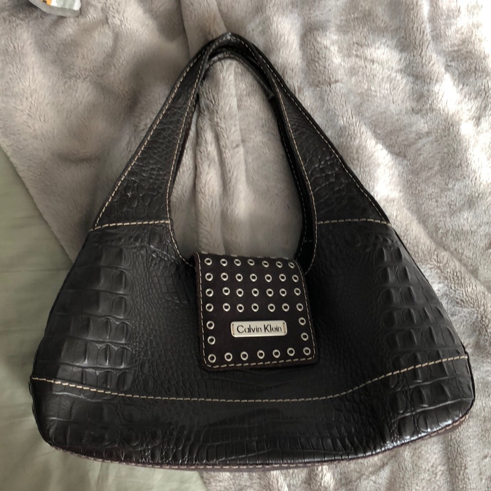 Calvin Klein Purse Grommets Hobo